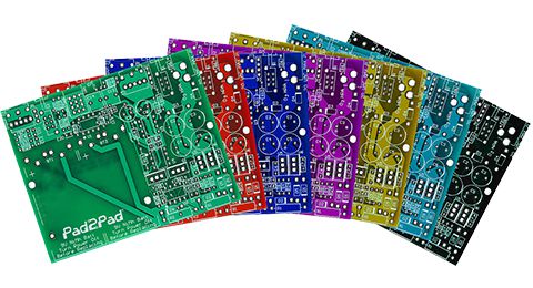 Different color printed circuit boards